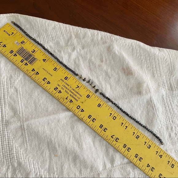 Genuine Hematite Necklace with Silver Beads. - Picture 5 of 5